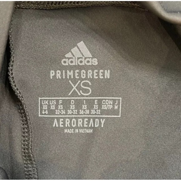 Adidas Designed To Move Aeroready 7/8 Leggings Gray XS NWT - Picture 6 of 9